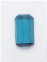 0.76CTW Loose Rectangular Step Cut Blue Tourmaline Gemstone